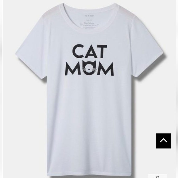 Torrid Cat Mom Signature Jersey Crew Neck Tee Size 2x 18/20 - Picture 1 of 10